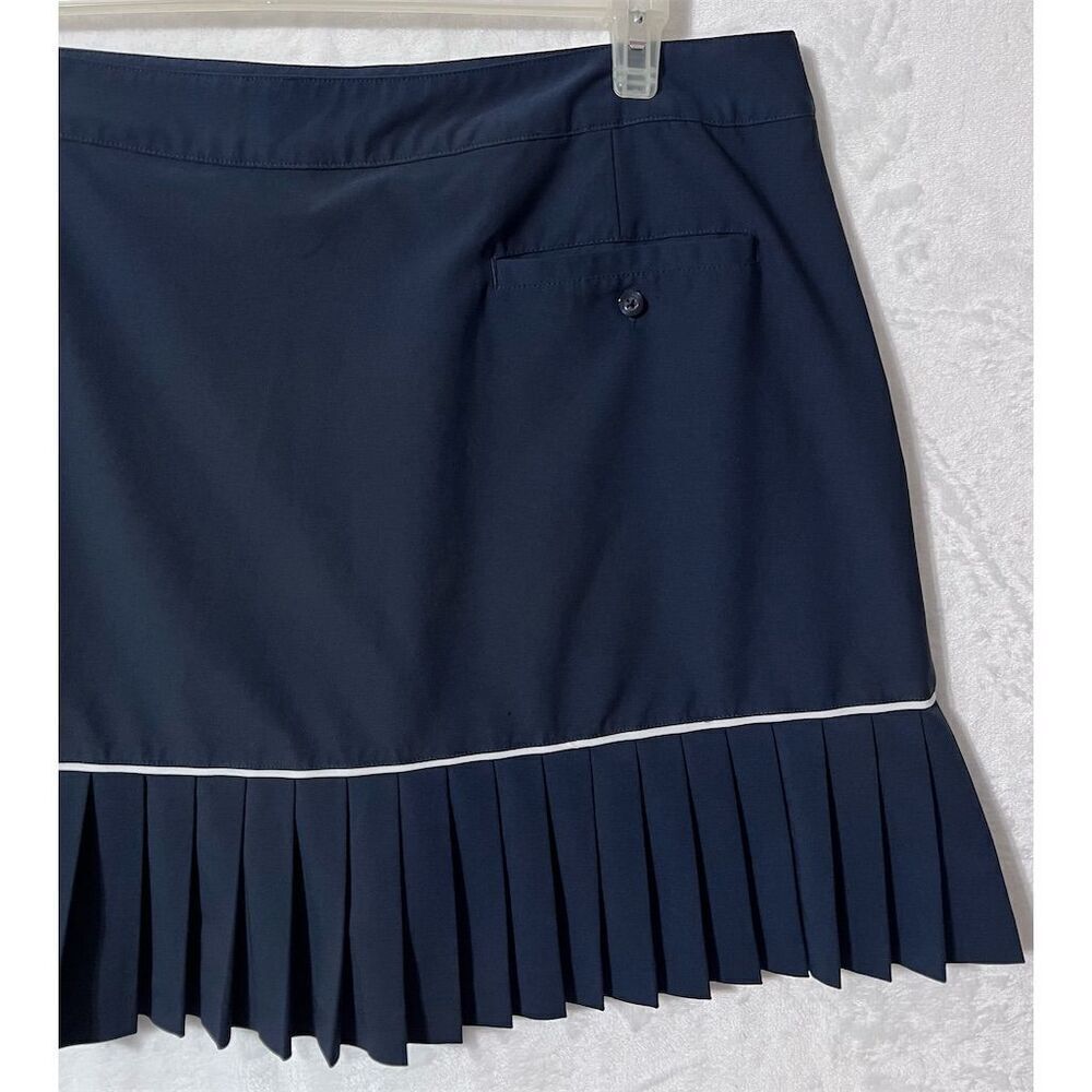 Lady Hagen Women's Pleated Golf Skort Size 16 Navy Blue Knee Length - Picture 6 of 10